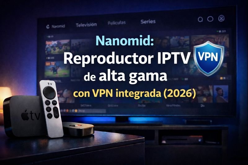 Nanomid El mejor reproductor de IPTV con VPN integrada