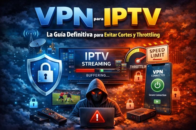 VPN para IPTV: La Guía Definitiva para Evitar Cortes y Throttling