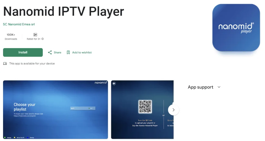 Nanomid El mejor reproductor de IPTV con VPN integrada